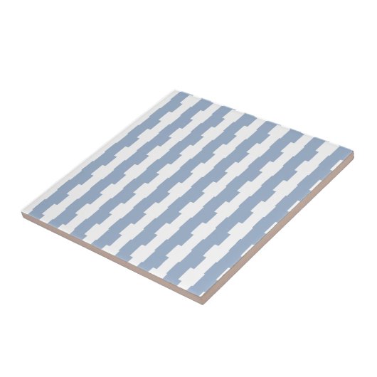 Ceramic Tile  Blue Stripe  タイル (側面)