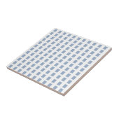 Ceramic Tile  Blue Stripe Square タイル (側面)