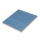 Ceramic Tile  Blue Stripe Square タイル (側面)