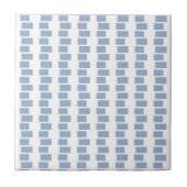 Ceramic Tile  Blue Stripe Square タイル (正面)