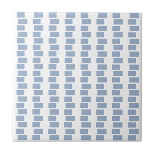 Ceramic Tile  Blue Stripe Square タイル (正面)