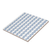 Ceramic Tile  Blue Stripe Square タイル (側面)