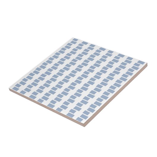 Ceramic Tile  Blue Stripe Square タイル (側面)