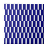 Ceramic Tile Blue & White Stripe タイル (正面)