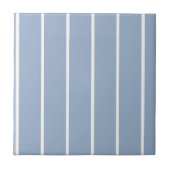 Ceramic Tile Blue & White Stripe タイル (正面)