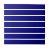 Ceramic Tile Blue & White Stripe タイル (正面)