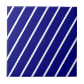 Ceramic Tile Blue & White Stripe タイル (正面)