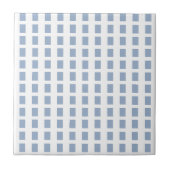 Ceramic Tile  Blue & White Stripe Square タイル (正面)