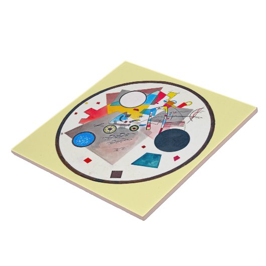 CERAMIC TILE - "Circles in a Circle" - Kandinsky タイル (側面)