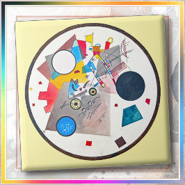 CERAMIC TILE - "Circles in a Circle" - Kandinsky タイル