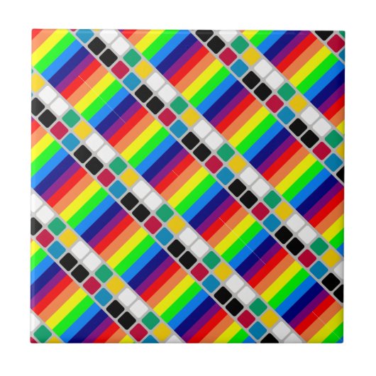 Ceramic Tile Colorful Colors Square  タイル (正面)