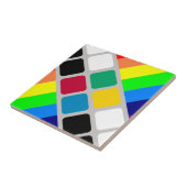 Ceramic Tile Colorful Colors Stripe タイル (側面)