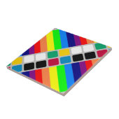 Ceramic Tile Colorful Colors Stripe タイル (側面)