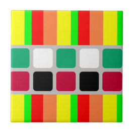 Ceramic Tile Colorful Colors Stripe タイル