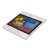 CERAMIC TILE - Exclusive Brand Lemons -Crate Label タイル (側面)