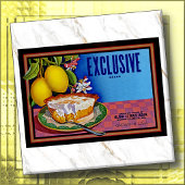 CERAMIC TILE - Exclusive Brand Lemons -Crate Label タイル