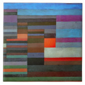 CERAMIC TILE - "Fire in the Evening" - Paul Klee タイル (正面)