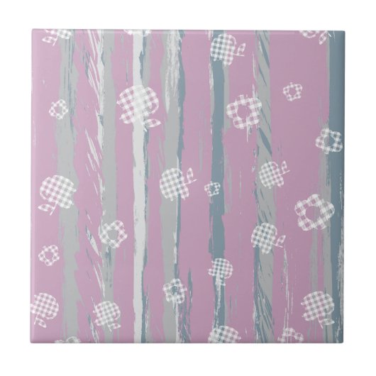 Ceramic Tile – Gingham Orchard タイル (正面)