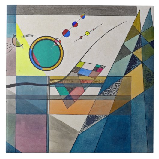 CERAMIC TILE - "Green" - Wassily Kandinsky タイル (正面)