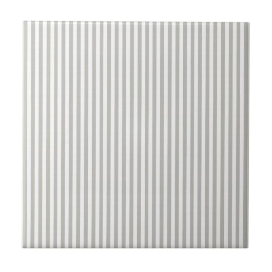 Ceramic Tile Grey & White Stripe タイル (正面)