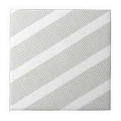 Ceramic Tile Grey & White Stripe タイル (正面)