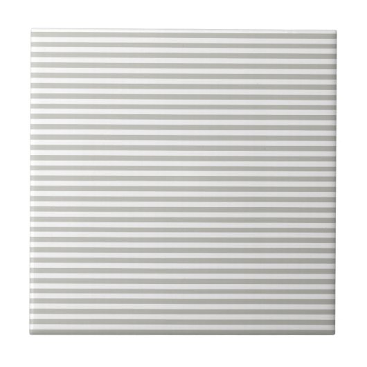 Ceramic Tile Grey & White Stripe タイル (正面)