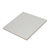 Ceramic Tile Grey & White Stripe タイル (側面)