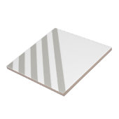 Ceramic Tile Grey & White Stripe  タイル (側面)