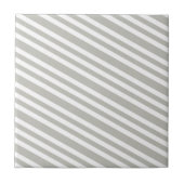 Ceramic Tile Grey & White Stripe タイル (正面)