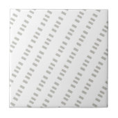 Ceramic Tile Grey & White Stripe タイル (正面)