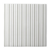 Ceramic Tile Grey & White Stripe Square タイル (正面)