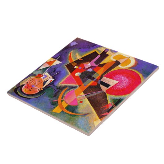 CERAMIC TILE - "In Blue" - Wassily Kandinsky タイル (側面)