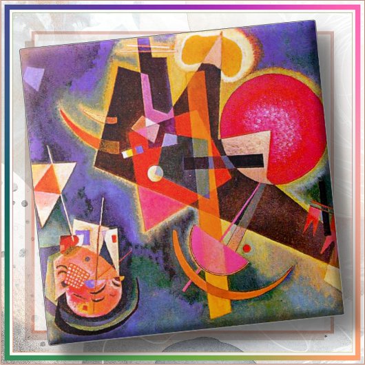 CERAMIC TILE - "In Blue" - Wassily Kandinsky タイル