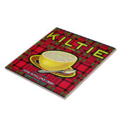 CERAMIC TILE - "Kiltie" - Crate label タイル (側面)