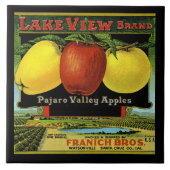 CERAMIC TILE - "Lake View" - Crate label タイル (正面)