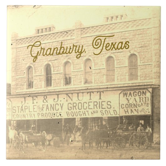 Ceramic Tile of Nutt House In Granbury, Texas タイル (正面)