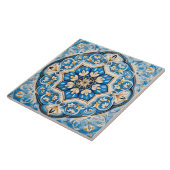 Ceramic tile - Persian Style White Blue Beige  タイル (側面)