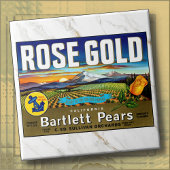 CERAMIC TILE - ''Rose Gold'' - Crate Label タイル