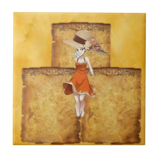 Ceramic Tile Rustic Lady タイル (正面)