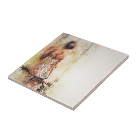 Ceramic Tile Rustic Woman タイル (側面)