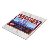 CERAMIC TILE - "Schooner" Lemons - Crate Label タイル (側面)