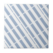 Ceramic Tile Stripe Blue & White Stripe タイル (正面)