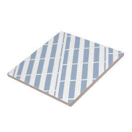 Ceramic Tile Stripe Blue & White Stripe タイル