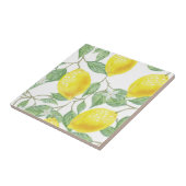Ceramic Tile Yellow & White Lemon  タイル (側面)