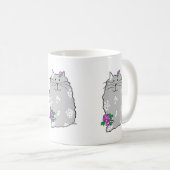 Ceramic Whimsical Cat Mug コーヒーマグカップ (正面右)