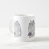 Ceramic Whimsical Cat Mug コーヒーマグカップ (正面左)