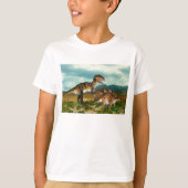 CeratosaurusおよびステゴサウルスのTシャツ Tシャツ (正面)