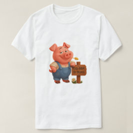 Cerdito granjero – 100% jamón, 0% drama tシャツ
