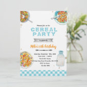 Cereal Birthday party invitation 招待状 (スタンド正面)