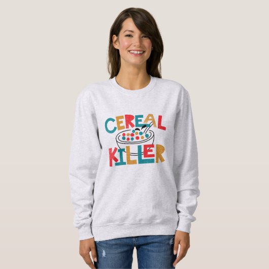 Cereal Killer Funny Sweatshirt スウェットシャツ (正面フル)